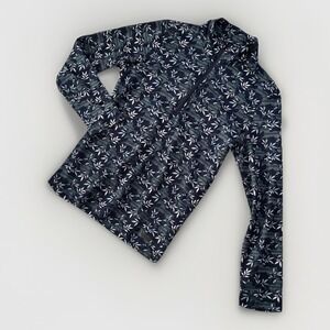 Kerrits Long Sleeve Stretch Shirt EQUESTRIAN Horse Floral Lightweight Very Small